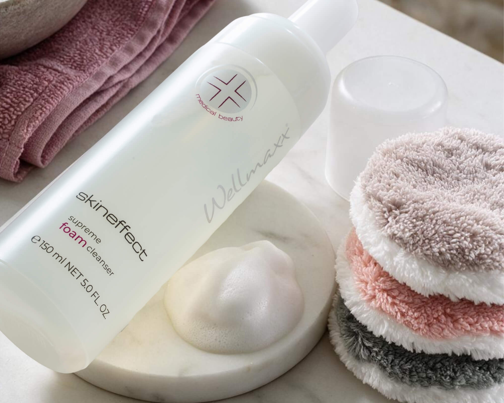#step1 • skineffect supreme foam cleanser & waschies® abschminkpad