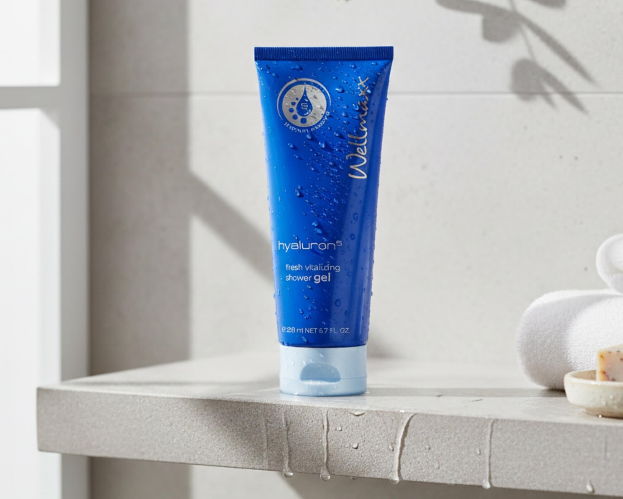 #step 1 • hyaluron⁵ fresh vitalizing shower gel