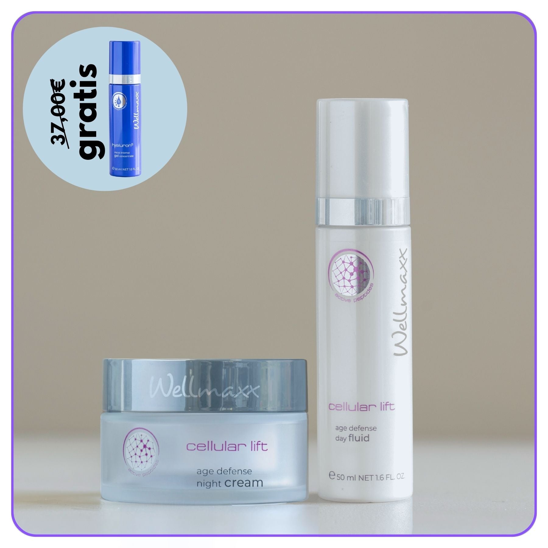 Septemberangebot - cellular lift Bundle inkl. gratis hyaluron⁵ gel concentrate