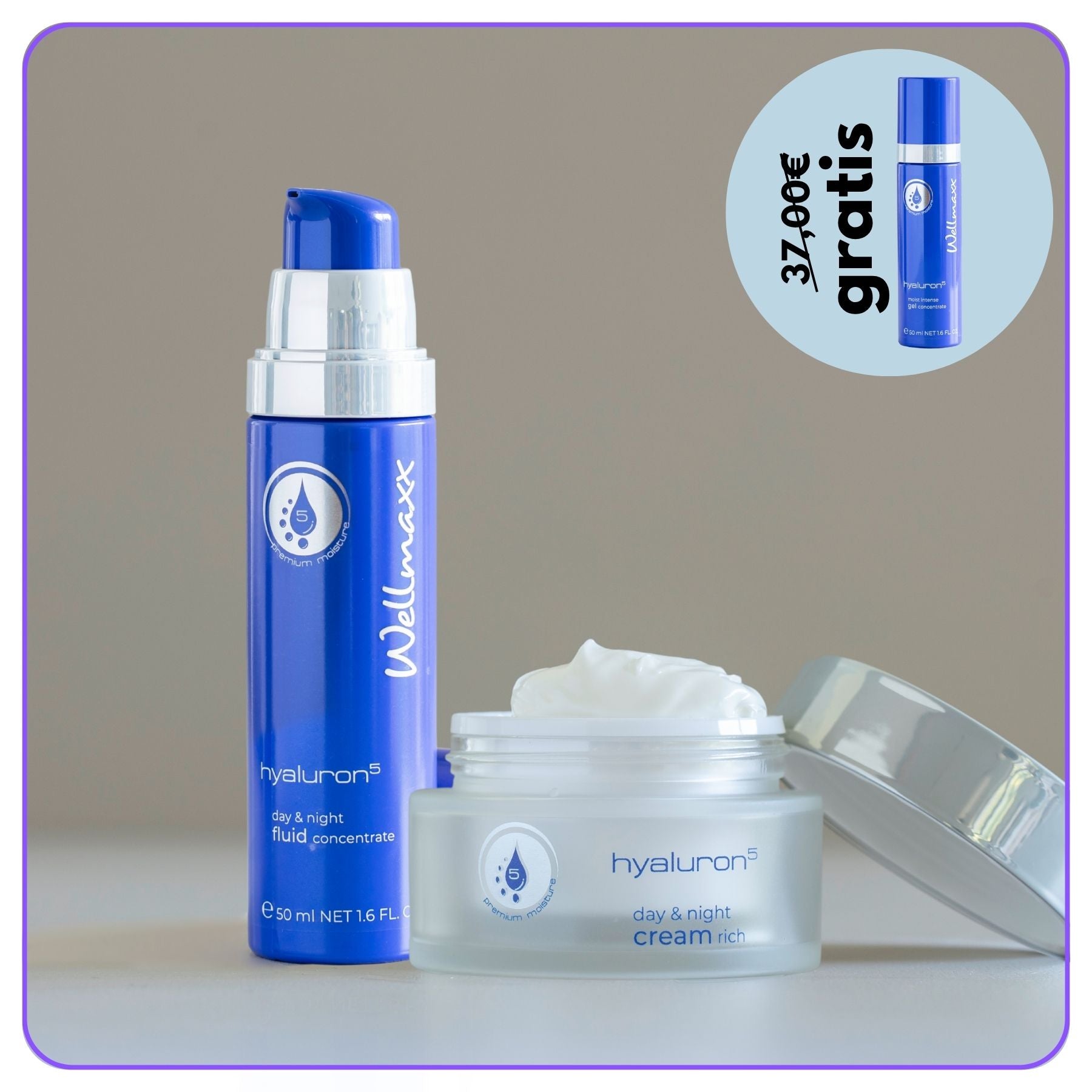 Septemberangebot - hyaluron⁵ Bundle inkl. gratis hyaluron⁵ gel concentrate